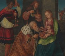 The Adoration of the Magi, 1520. Creator: Workshop of Lucas Cranach the Elder