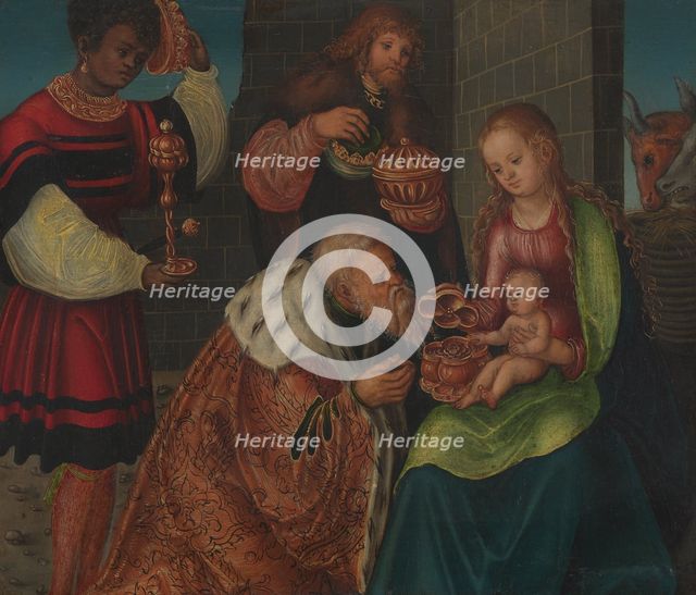 The Adoration of the Magi, 1520. Creator: Workshop of Lucas Cranach the Elder.