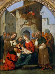 The Adoration of the Magi, 1522. Creator: Mazzolino, Ludovico (1480-1528)
