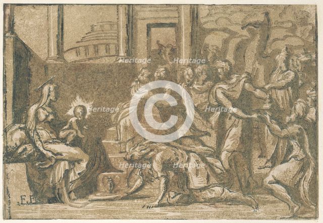 The Adoration of the Magi, 1540-50., 1540-50. Creator: ?Attributed to Niccolò Vicentino.