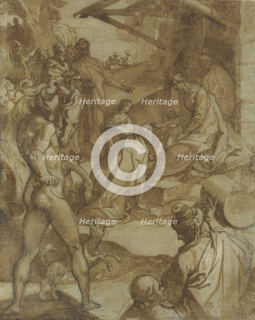 The Adoration of the Magi, 1550-78. Creator: Raffaello Motta.