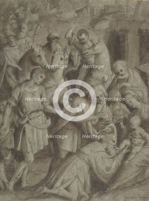 The Adoration of the Magi, 1553. Creator: Bernardino Lanino.