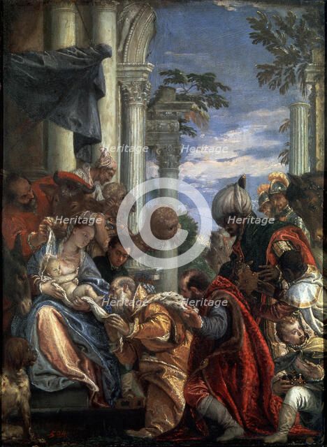 'The Adoration of the Magi', 1570s.  Artist: Paolo Veronese