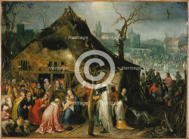The Adoration of the Magi, 1598-1599. Creator: Brueghel, Jan, the Elder (1568-1625).