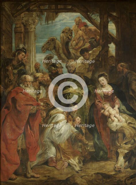 The Adoration of the Magi, 1624-1625. Creator: Peter Paul Rubens.
