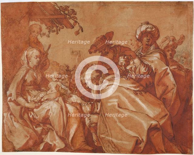 The Adoration of the Magi, 1624. Artist: Bloemaert, Abraham (1566-1651)