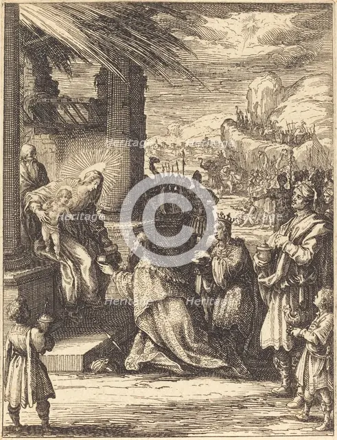 The Adoration of the Magi, 1623/1628. Creator: Jacques Callot.