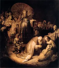 The Adoration of the Magi 1632. Artist: Rembrandt Harmensz van Rijn