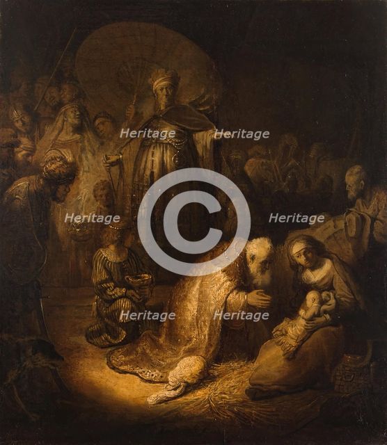 The Adoration of the Magi, 1632. Creator: Rembrandt Harmensz van Rijn.