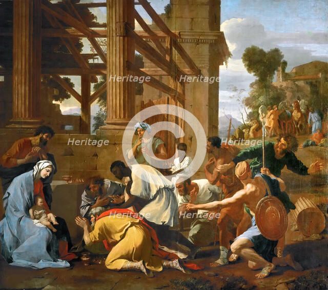 The Adoration of the Magi, 1633. Creator: Poussin, Nicolas (1594-1665).