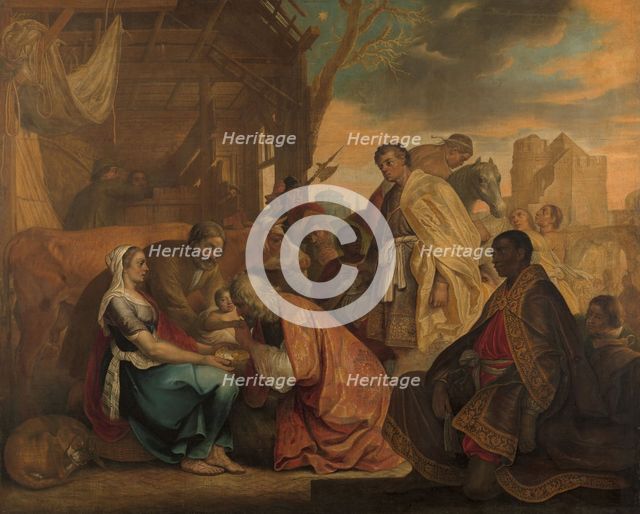 The adoration of the Magi, 1646. Creator: Joris van Schooten.