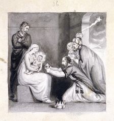 The Adoration of the Magi 19th century. Artist: Corbould Family