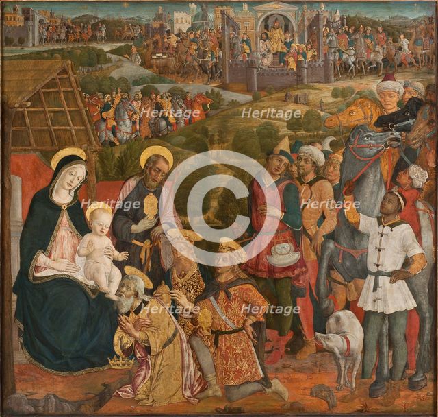 The Adoration of the Magi.