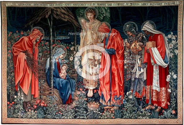 'The Adoration of the Magi', tapestry, 1890. Artist: Morris & Co