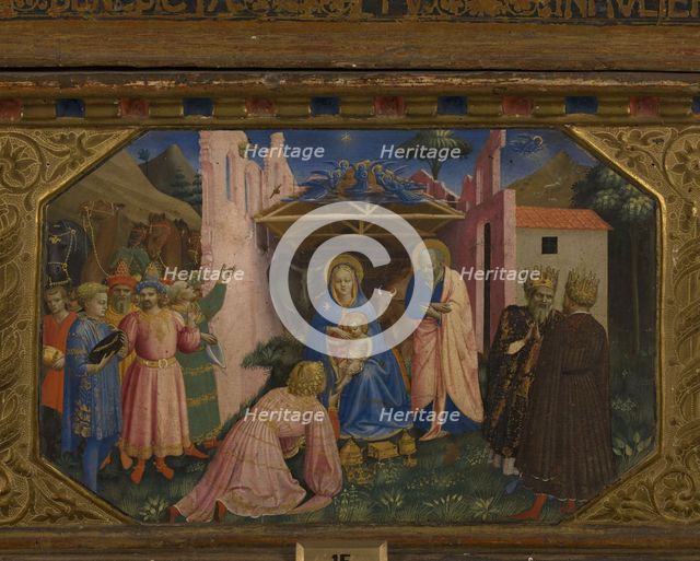The Adoration of the Magi (The Annunciation retable with 5 Predella scenes), 1430-1432. Artist: Angelico, Fra Giovanni, da Fiesole (ca. 1400-1455)