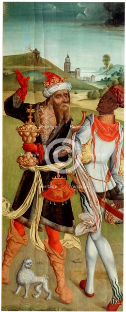 The Adoration of the Magi. Two Magi', early 16th century. Creator: Master of Switzerland (Early 16th century).