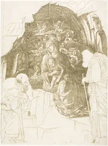 The Adoration of the Magi (Virgin of the Grotto), c.1500. Creator: School of Andrea Mantegna