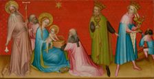 The Adoration of the Magi with Saint Anthony Abbot, about 1410-1420. Creator: Unknown