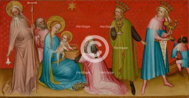 The Adoration of the Magi with Saint Anthony Abbot, about 1410-1420. Creator: Unknown.