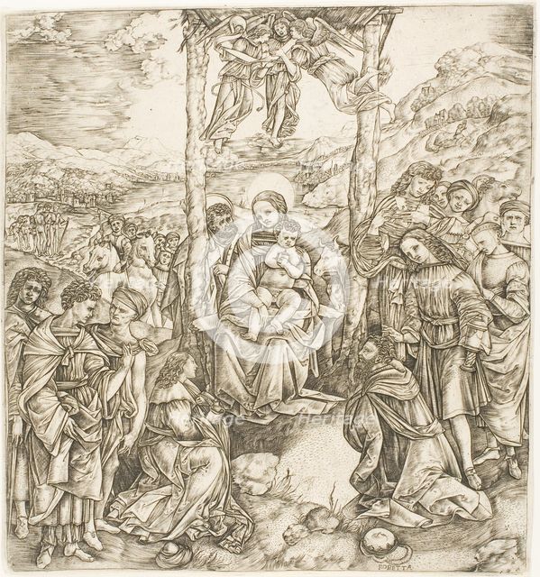 The Adoration of the Magi, about 1530. Creator: Cristofano di Michele Martini.