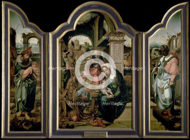 The Adoration of the Magi. Artist: Coecke van Aelst, Pieter, the Elder (1502-1550)