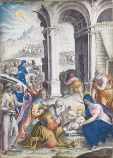The Adoration of the Magi. Artist: Clovio, Giulio (1498-1575)