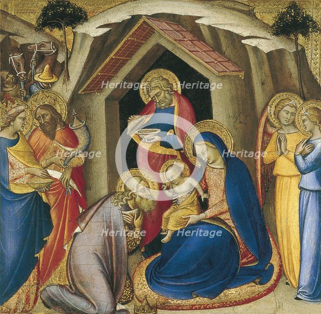 The Adoration of the Magi. Artist: Luca di Tommè (c. 1330-1389)