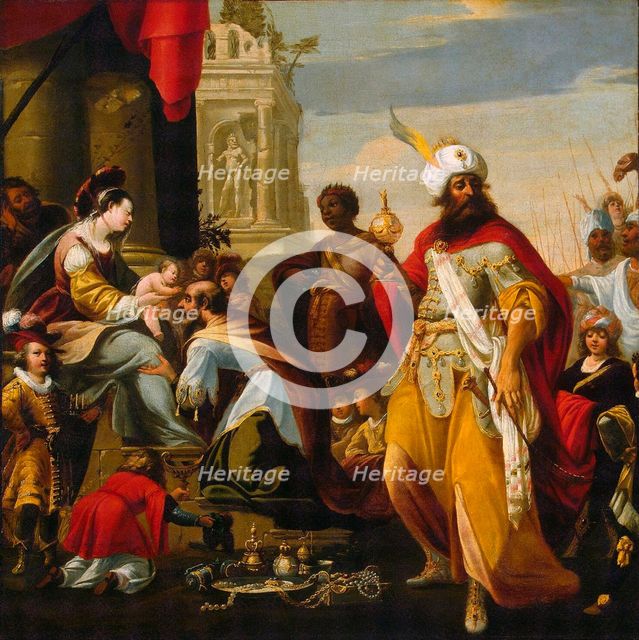 The Adoration of the Magi', before 1624. Creator: Lallemand, Georges (?-1636).