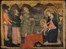 The Adoration of the Magi, Between 1351 and 1375. Creator: Serafini, Paolo da Modena (active 14th century)