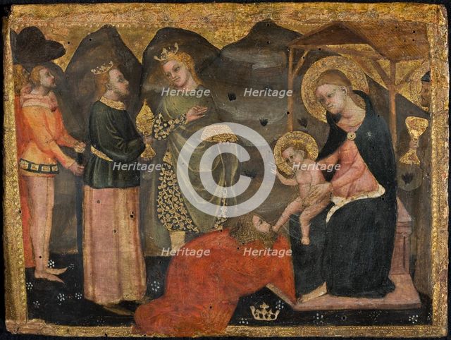 The Adoration of the Magi, Between 1351 and 1375. Creator: Serafini, Paolo da Modena (active 14th century).
