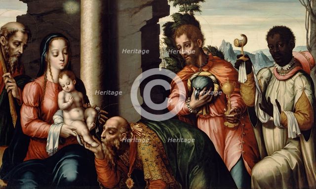 The Adoration of the Magi, between c1565 and c1570. Creator: Luis de Morales.