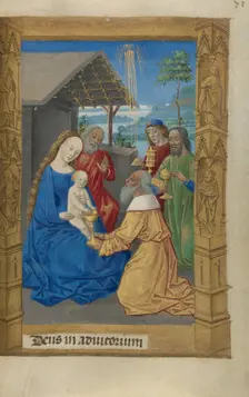 The Adoration of the Magi; Book of Hours, 1478. Creator: Master of Guillaume Lambert