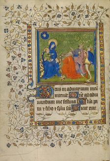 The Adoration of the Magi; Book of Hours, about 1400-1410. Creator: Unknown