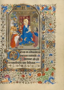 The Adoration of the Magi; Book of Hours, about 1420-1430. Creator: Master of the Harvard Hannibal