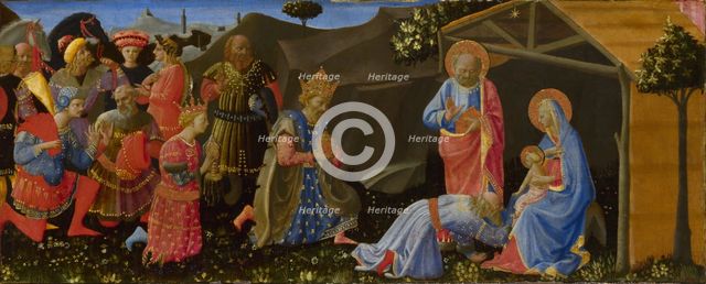The Adoration of the Magi, c. 1433-1434. Artist: Strozzi, Zanobi (1412-1468)