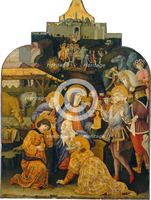 The Adoration of the Magi, c. 1470/1475. Creator: Benvenuto di Giovanni.