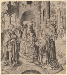 The Adoration of the Magi, c. 1480/1485. Creator: Master IAM of Zwolle