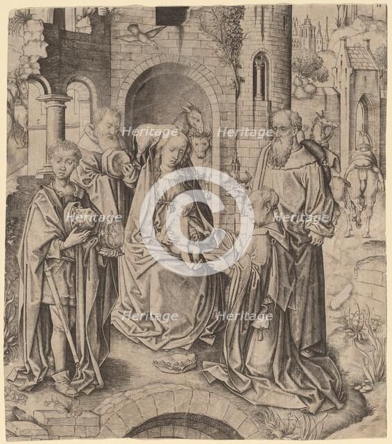 The Adoration of the Magi, c. 1480/1485. Creator: Master IAM of Zwolle.