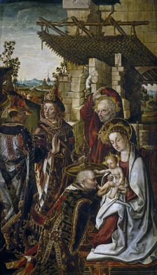 The Adoration of the Magi, c. 1490-1499. Artist: Osona (Orsona), Rodrigo de (active 1465-1514)