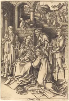 The Adoration of the Magi, c. 1490/1500. Creator: Israhel van Meckenem