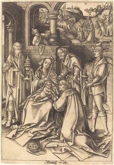 The Adoration of the Magi, c. 1490/1500. Creator: Israhel van Meckenem