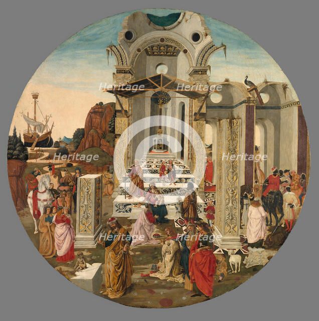 The Adoration of the Magi, c. 1495. Creator: Raffaello Botticini.