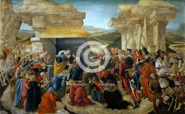 The Adoration of the Magi, c. 1500. Creator: Botticelli, Sandro (1445-1510).