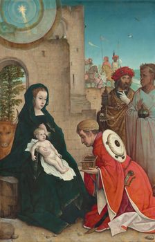 The Adoration of the Magi, c. 1508/1519. Creator: Juan de Flandes, the Elder