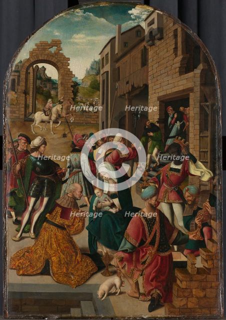 The Adoration of the Magi, c. 1510. Artist: Cornelisz van Oostsanen, Jacob (ca. 1470-1533)