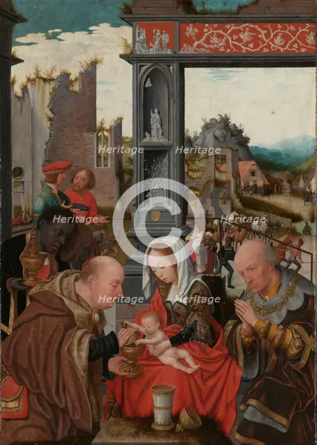 The Adoration of the Magi, c.1520-c.1525. Creator: Jan Mostaert.