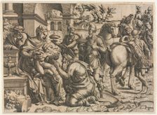 The Adoration of the Magi, c. 1545. Creator: Jean Mignon (French)