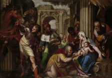 The Adoration of the Magi, c.1585. Creator: Paolo Farinati