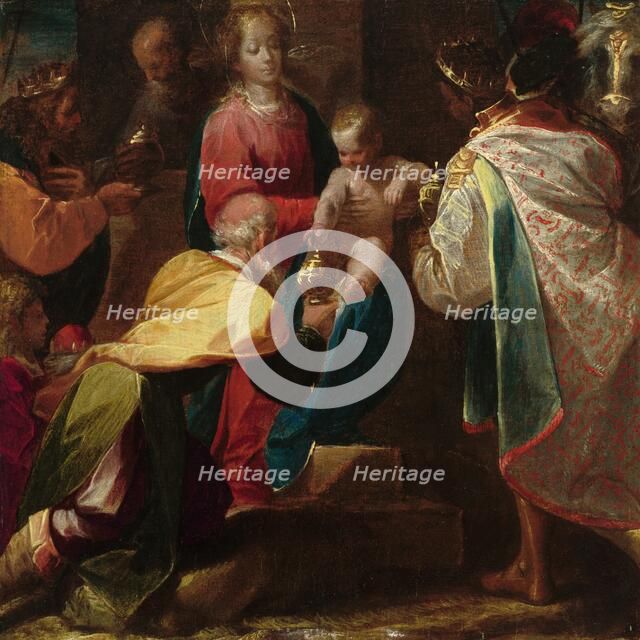 The Adoration of the Magi, c. 1600. Creator: Pier Francesco Mazzucchelli.