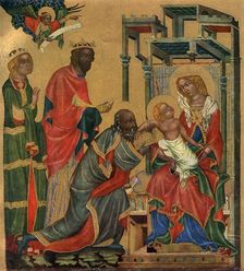 The Adoration of the Magi c1350 (1955).Artist: Master of the Vyssi Brod Altar